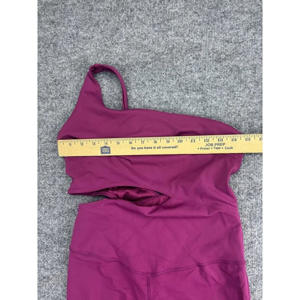 Free People‎ Movement One Shoulder Unitard Womens M Cutout One Piece Bodysuit